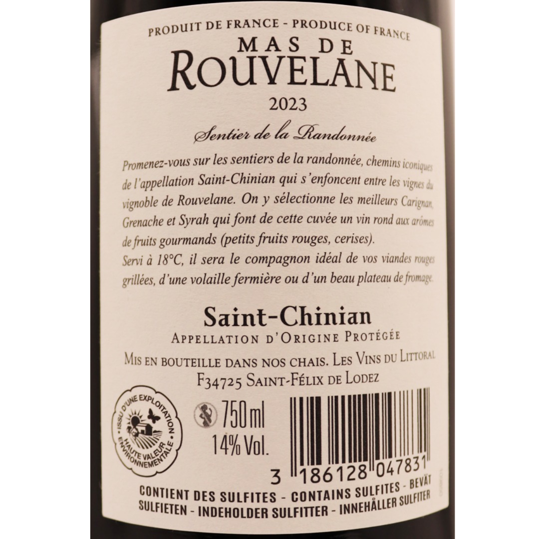 Languedoc rouge Saint-Chinian Mas la Rouvelane 23 75cl – Image 2