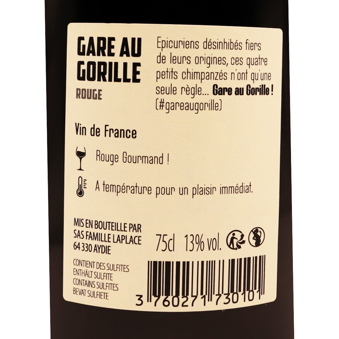 Vins de France Rouge Gare Au Gorille 75cl – Image 2