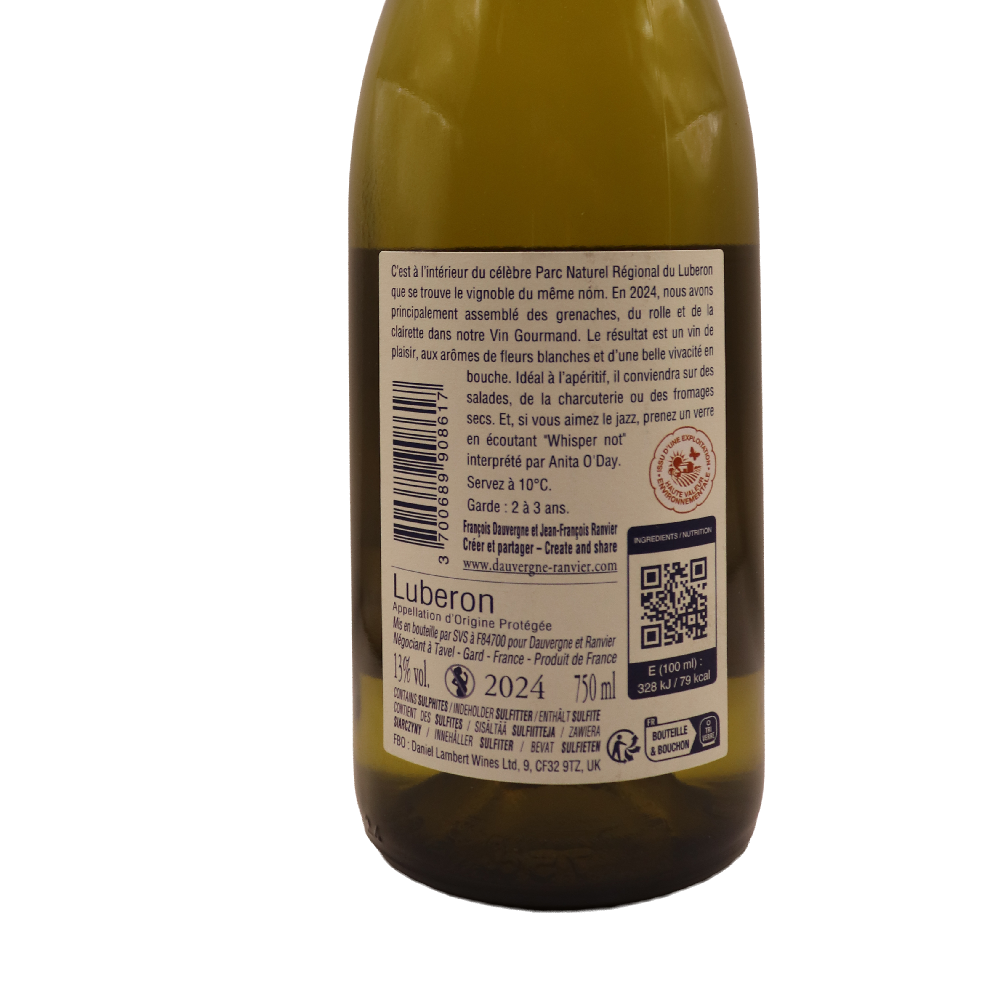 Rhône Blanc Lubéron Dauvergne-Ranvier 24 75cl – Image 2
