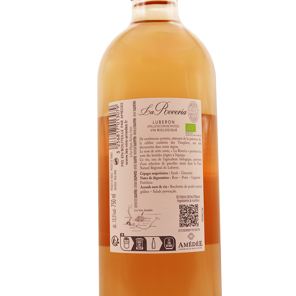 Rhône Rosé Lubéron La Roveria 24 75cl – Image 2