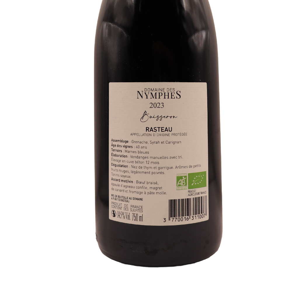 Rhône Rouge Rasteau Domaine des Nymphes Buisseron 23 75cl – Image 2
