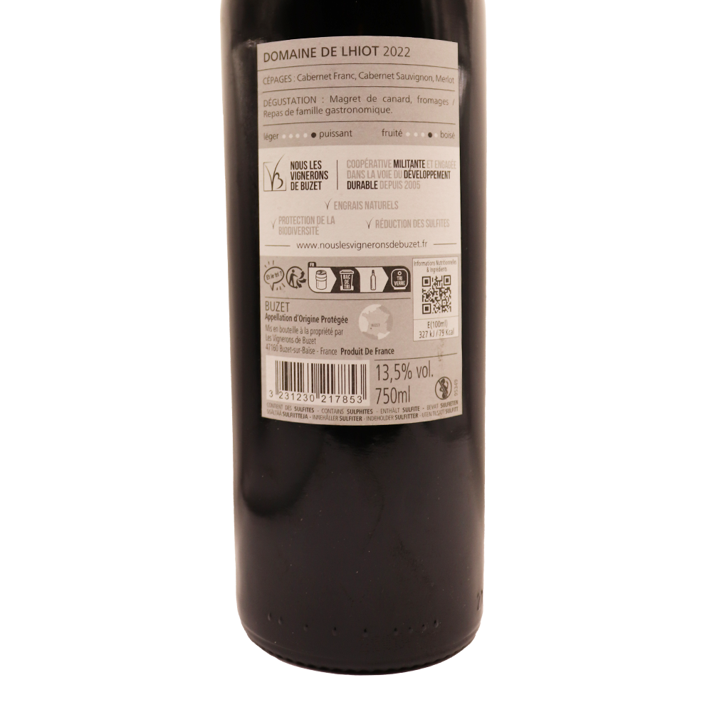 Sud-Ouest Rouge Buzet Domaine de Lhiot 22 75cl – Image 2