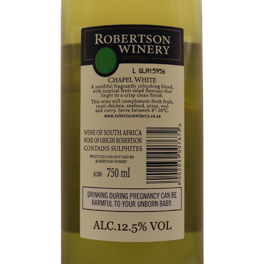 Afrique du Sud Blanc Old Chapel 24 75cl – Image 2