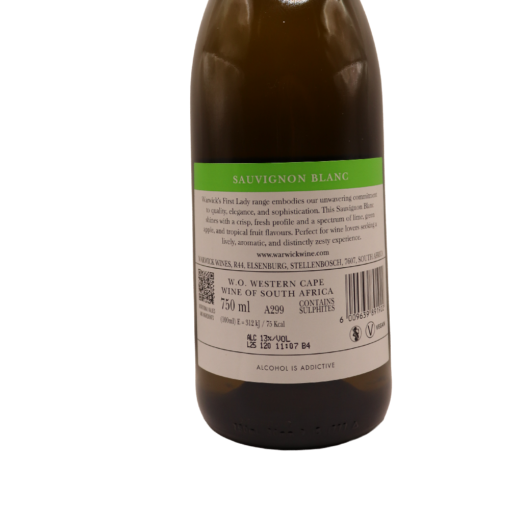 Afrique du Sud blanc Sauvignon 1st lady Warwick 25 75cl – Image 2