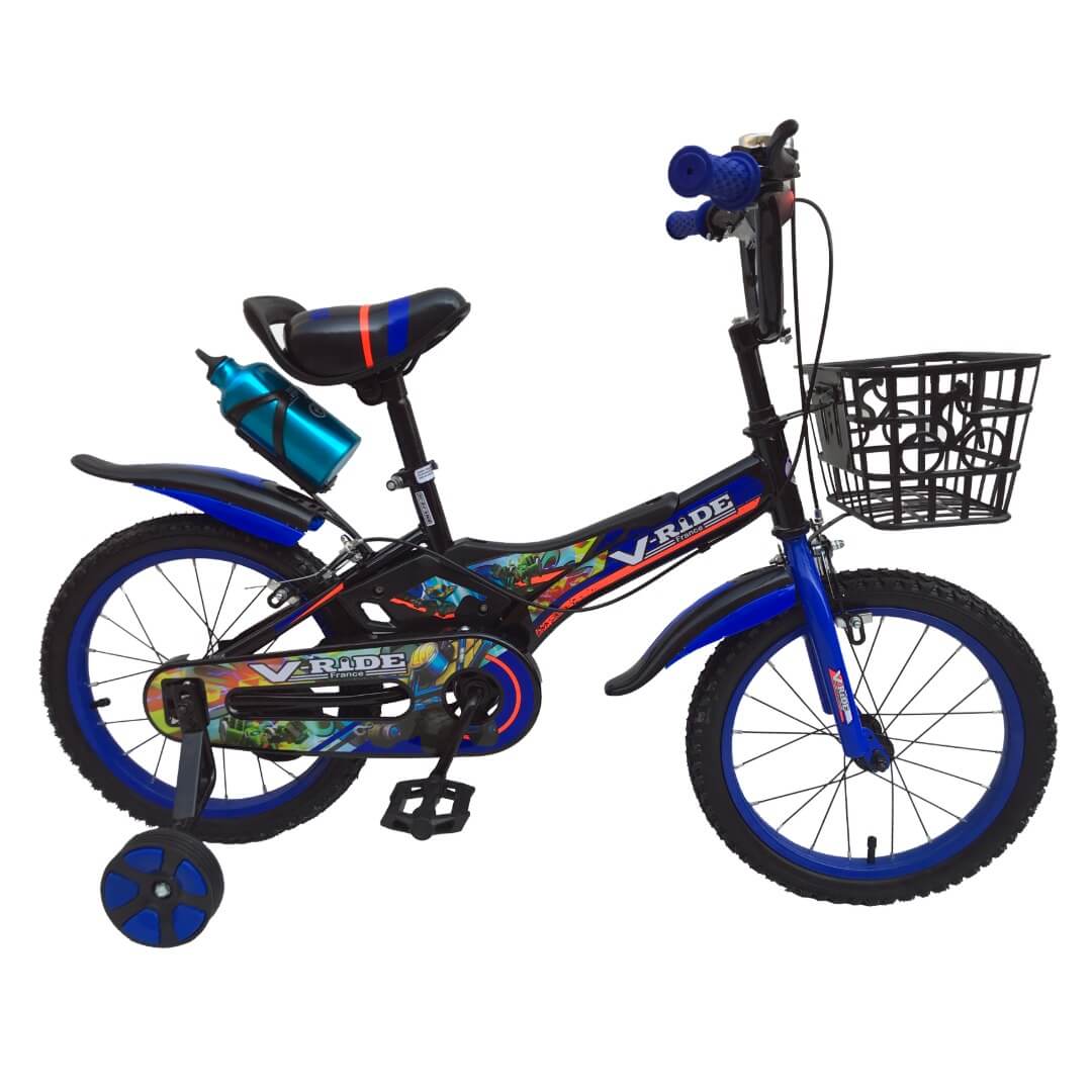 Vélo enfant BMX-F1 V-Ride 16 pouces medium bleu