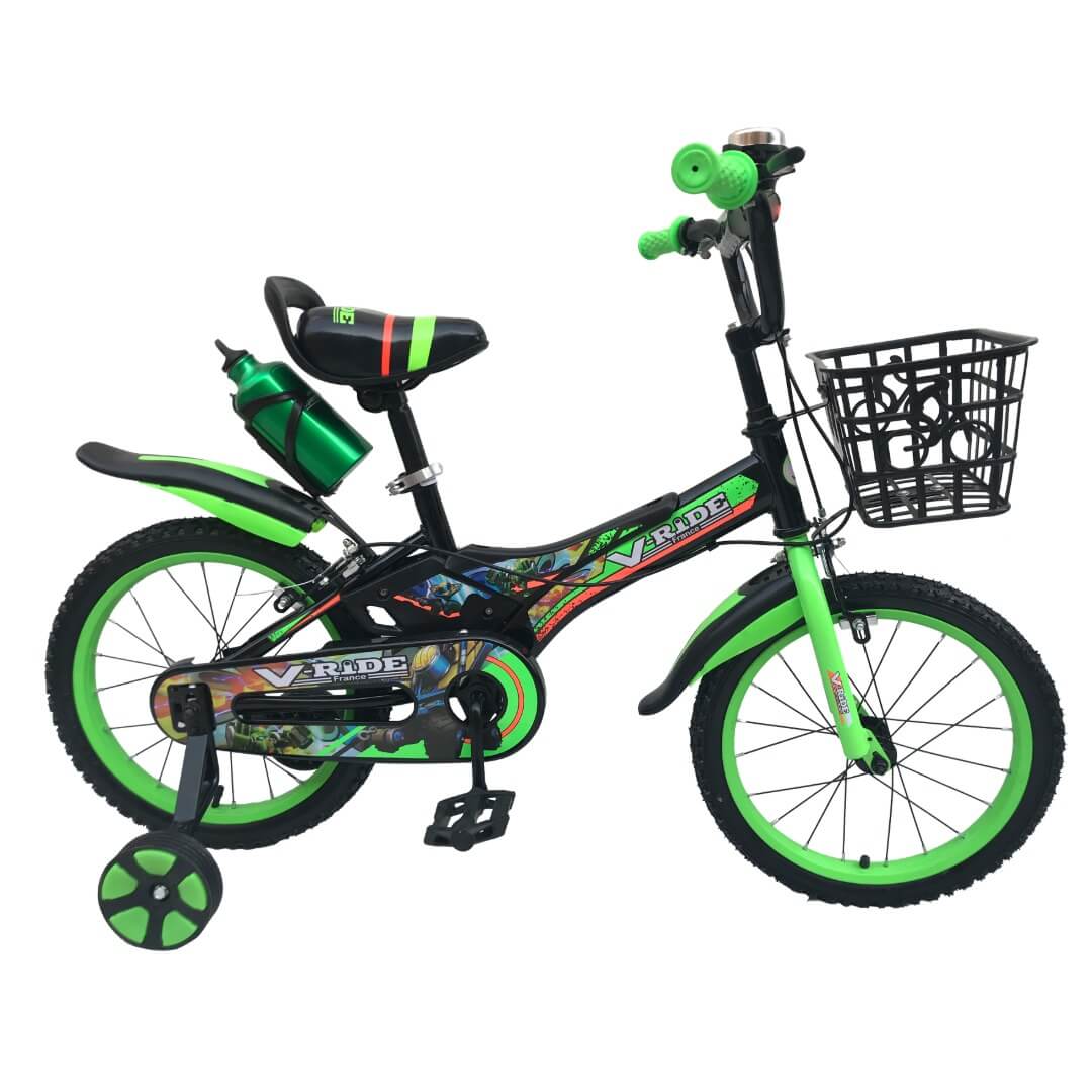 Vélo enfant BMX-F1 V-Ride 16 pouces medium vert