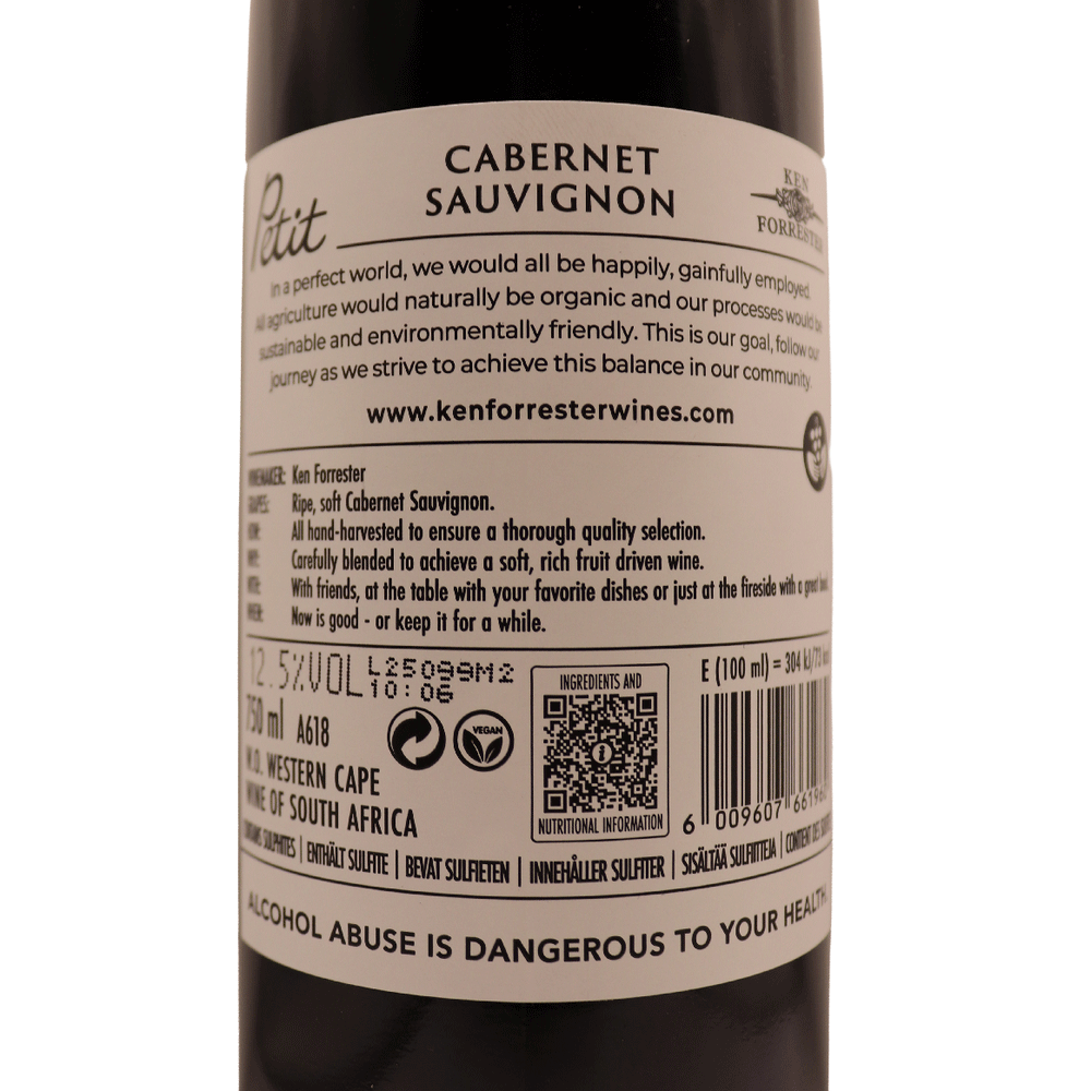 Afrique du Sud rouge Cabernet Sauvignon Ken Forrester 24 75cl – Image 2