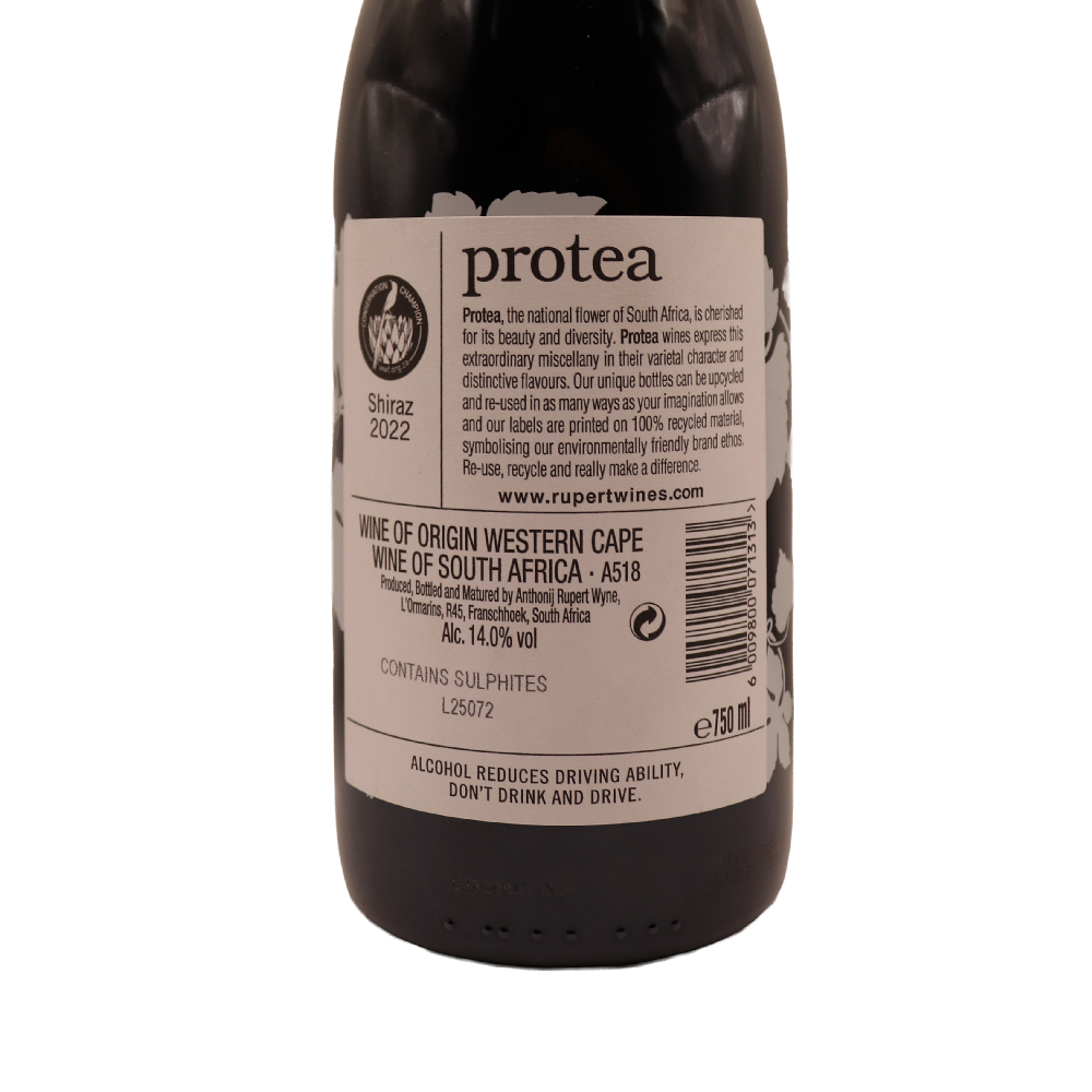 Afrique du Sud rouge Shiraz Protea 22 75cl – Image 2