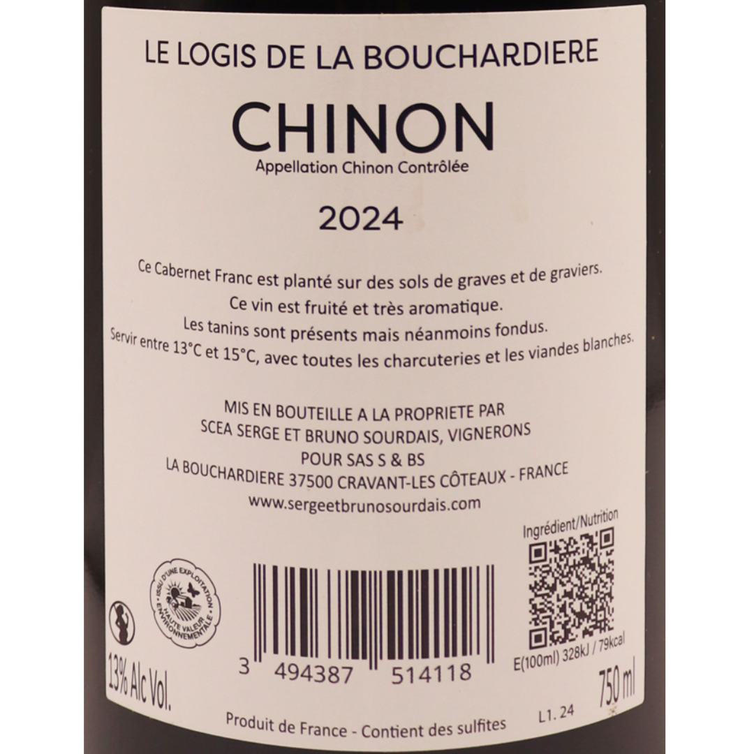 Loire Rouge Chinon la Bouchardière 24 75cl – Image 2