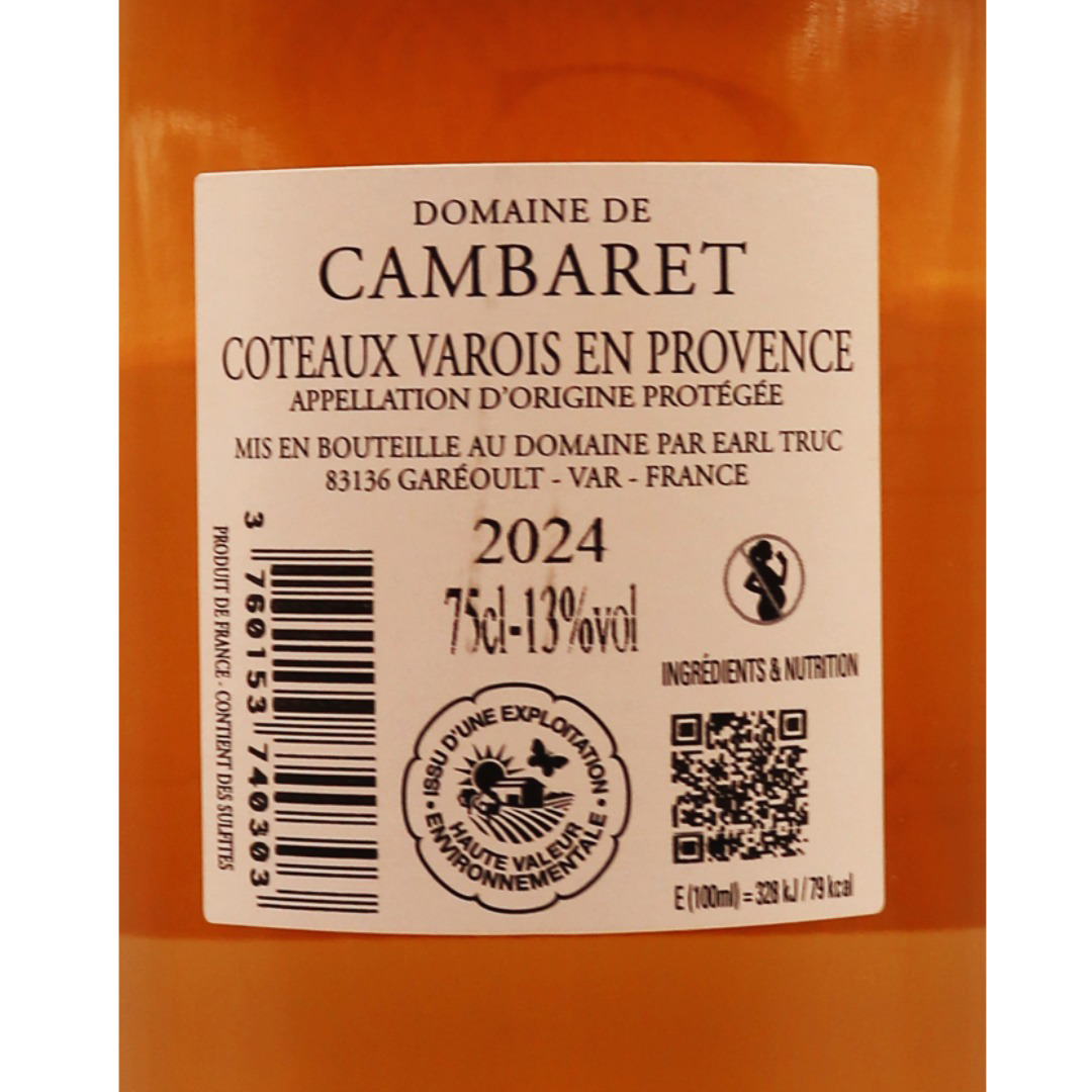 Provence Rosé Côteaux Varois Domaine Cambaret 24 75cl – Image 2
