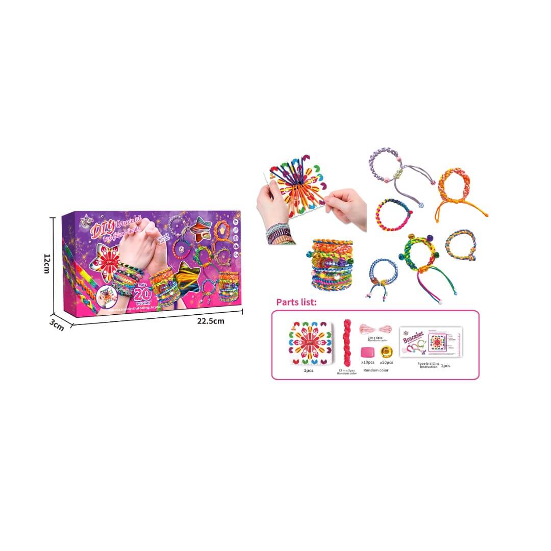 Set de tressage de cordons pour bracelets personnalises